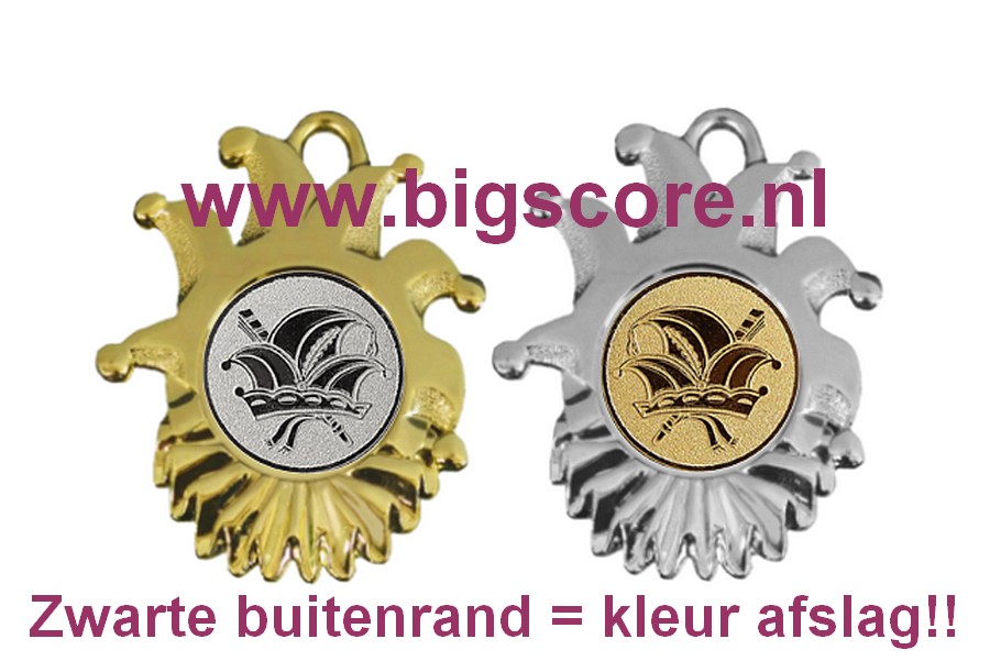 M165 Carnaval medaille in Goud of Zilver
